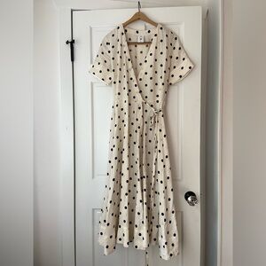 Son de Flor Polka Dot Wrap Dress